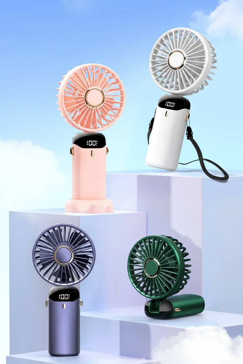 CoolNeck Pro™ — Le Ventilateur 2-en-1 Tour de Cou & Bureau