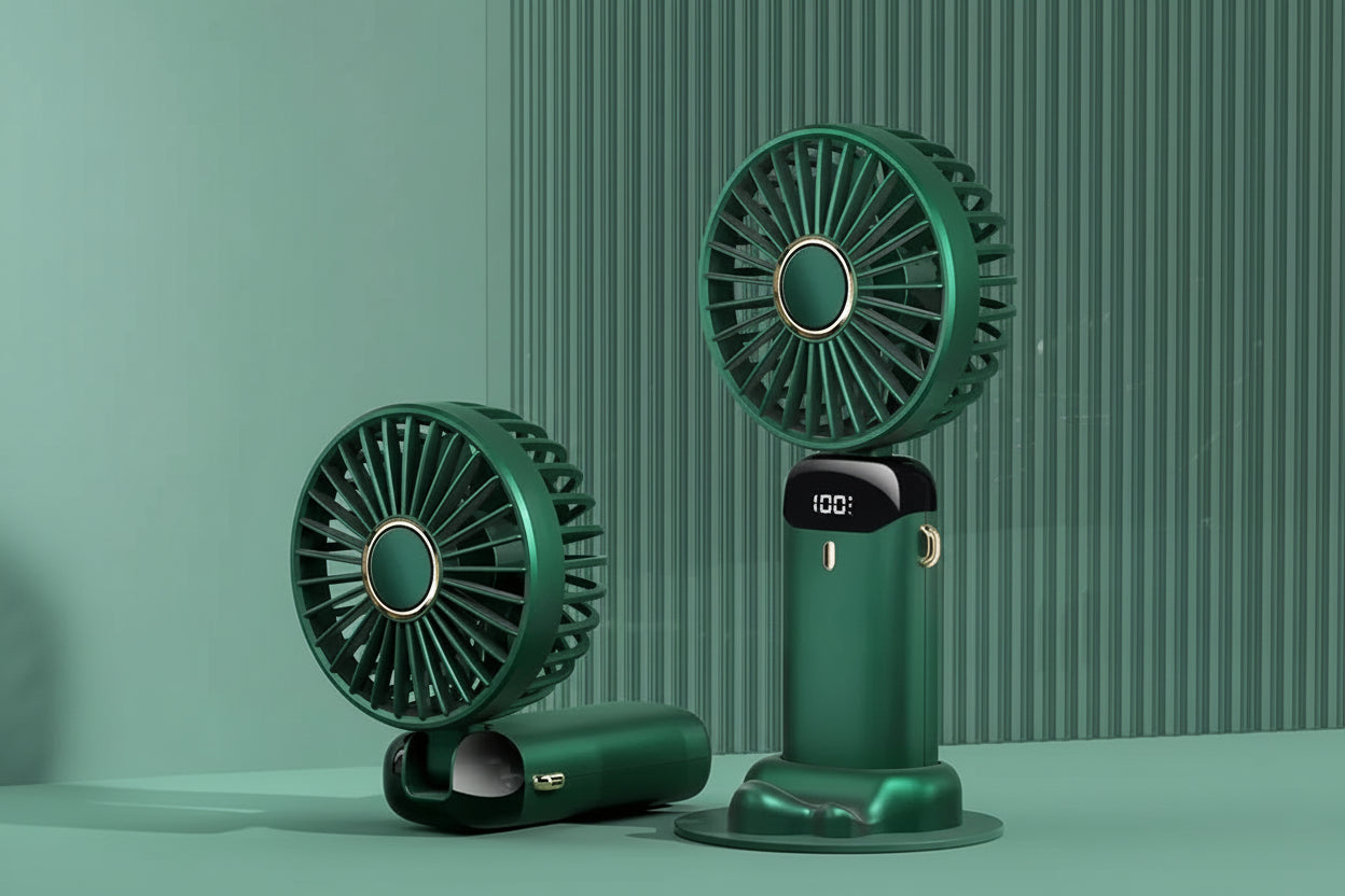 CoolNeck Pro™ — Le Ventilateur 2-en-1 Tour de Cou & Bureau